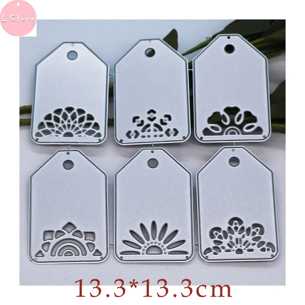 Kerst Tags Slimline Kaart Stansmessen Scrapbooking Craft Diy Stencil Mallen Embossing Map Clear Postzegels En Planner Sterft