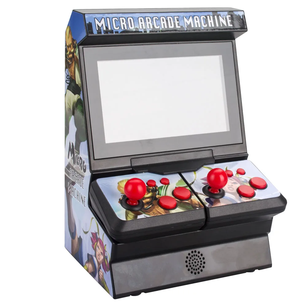 PLAYGO Mini Arcade Built in 300 Games Handheld Game system 8 Bit 4.3 Inch Video Game Console  2.4G Dual Wireless Remote Joystick