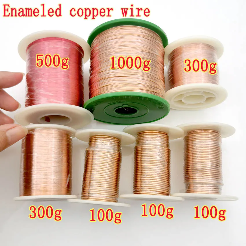 

1000g/Roll 0.13mm 0.25mm 0.5mm 1mm 1.2mm copper wire Magnet Wire Enameled Copper Winding wire Coil Copper Wire Winding wire Weig