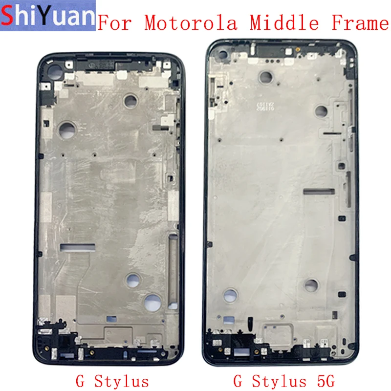 Housing Middle Frame LCD Bezel Plate Panel Chassis For Motorola Moto G Stylus 5G Phone Metal Middle Frame Repair Parts