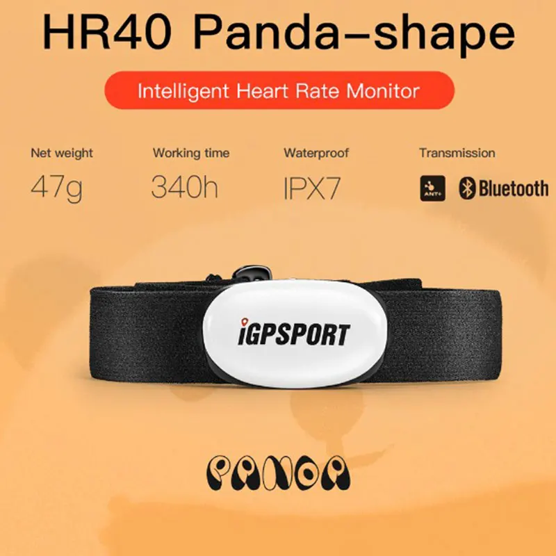 IGPSPORT HR40 Heart Rate Monitor Chest Strap ANT+ Bluetooth-Compatible Heart Rate Sensor For GARMIN Bryton Computer Monitor