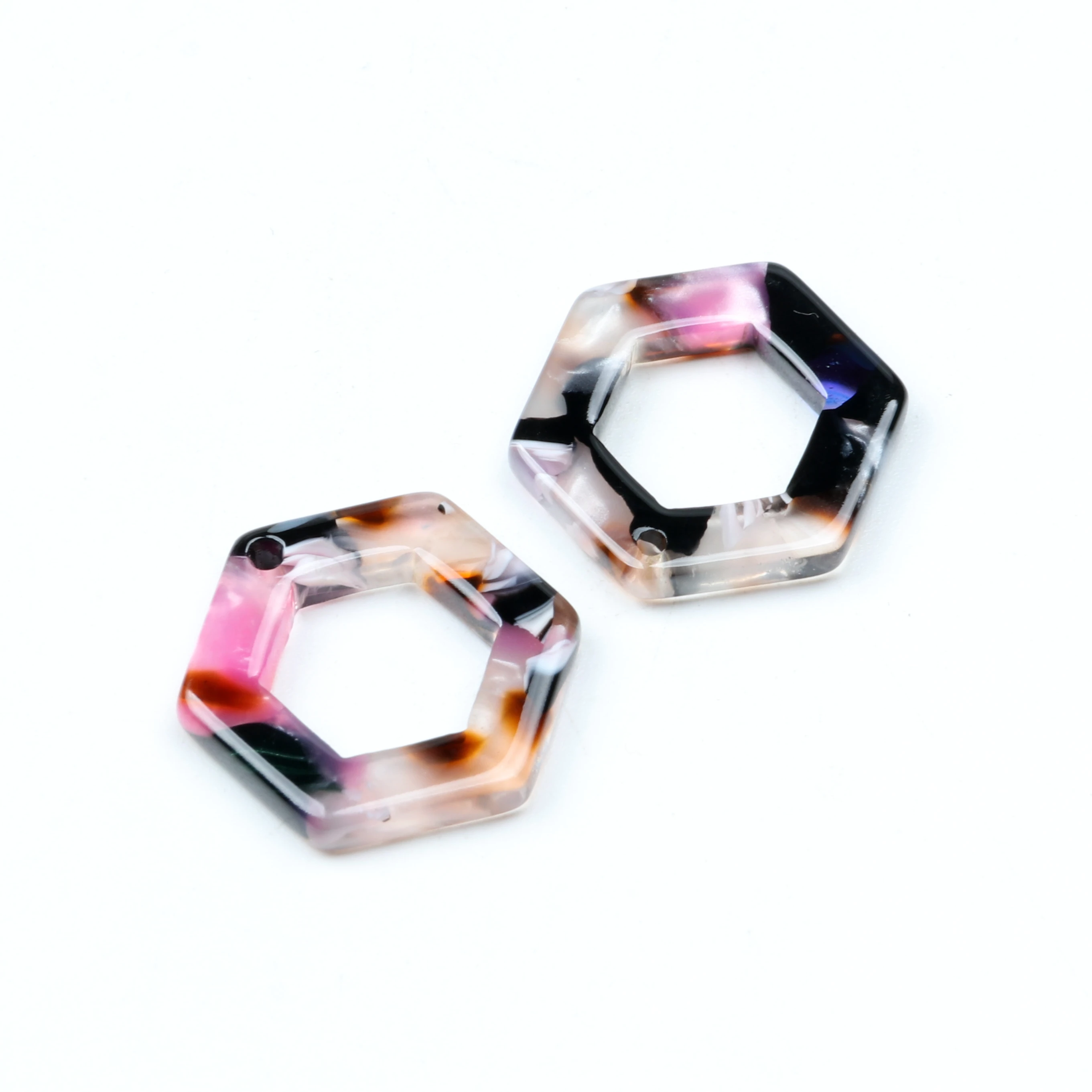 

Leopard Print,Tortoise Shell Earring Charm,Acetate Acrylic,Hexagon Shaped,Boho,Earring Parts,Ohrringe finding,19X17mm-ACE268