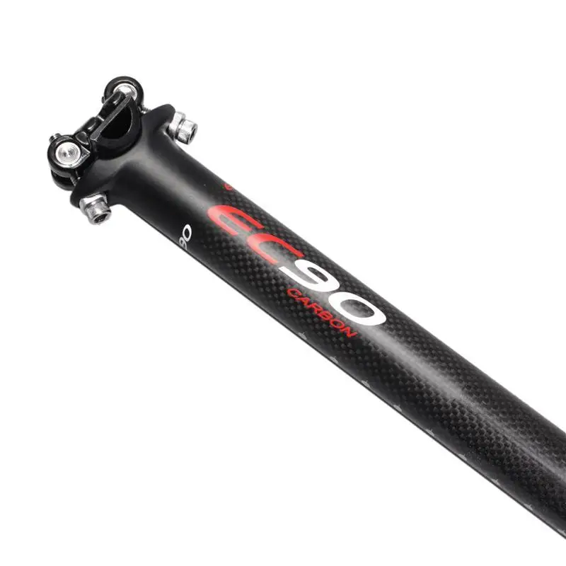 EC90 Carbon Fiber Bicycle Seatpost MTB/Road Bike Seat Post 27.2/30.8/31.6*350/400mm Cycling Seatposts