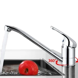 Grifo giratorio para fregadero de cocina, mezclador de lavabo, dos lavabos