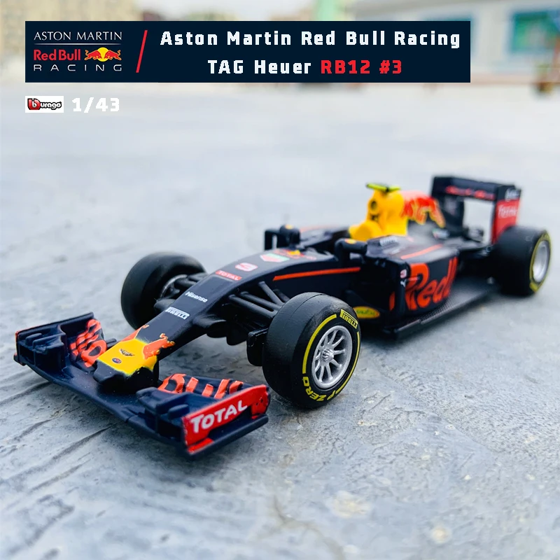 

Bburago 1:43 F1 Ferrari Red Bull Racing Mercedes Benz RB16B No. 3 Formula One Die Cast Alloy Car Model SF90 SF71 W10 RB15 RB14