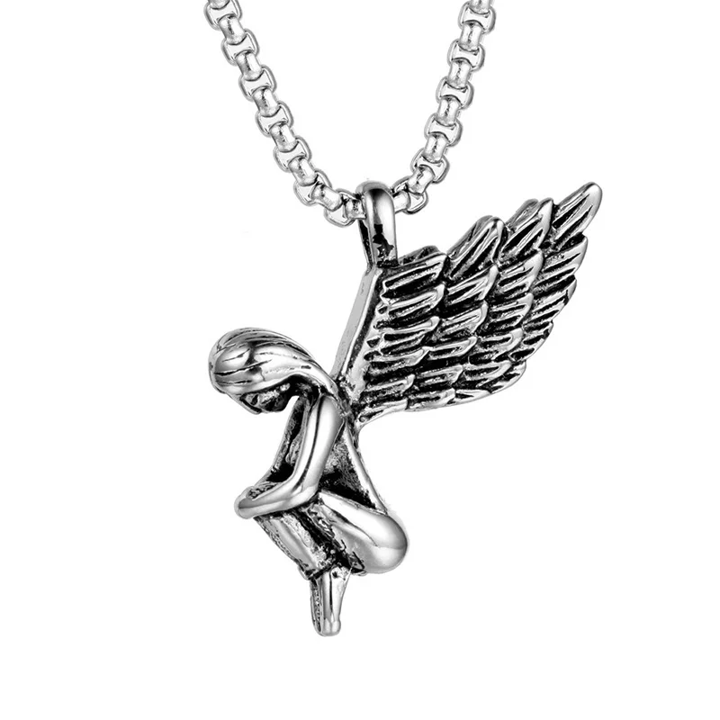 

2025 Fashion Women Necklace Vintage Angels Design Pendants Necklaces For Women/Men Valentine's Day Gift Jewelry Accessories