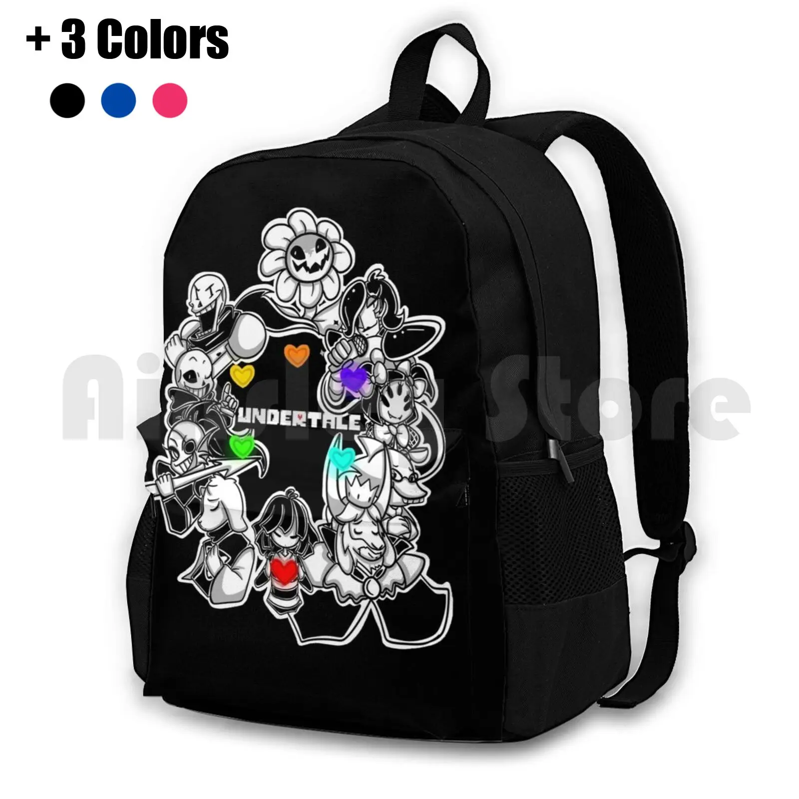 Undertale Outdoor Hiking Backpack Waterproof Camping Travel Undertale Tumblr Hipster Frisk Sans Papyrus Flowey Rpg Role Indie