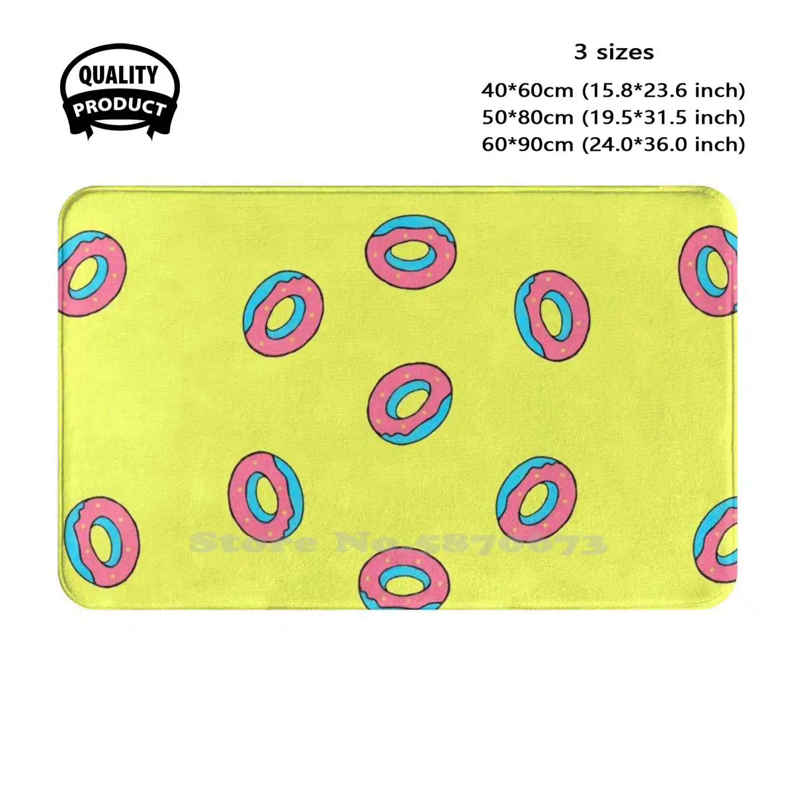 Got7 Donut Design Soft Cushion Home Carpet Door Mat Car Rug Bambam Jackson Wang Markson Youngjae Jb Just Right Got7 Donu Yellow