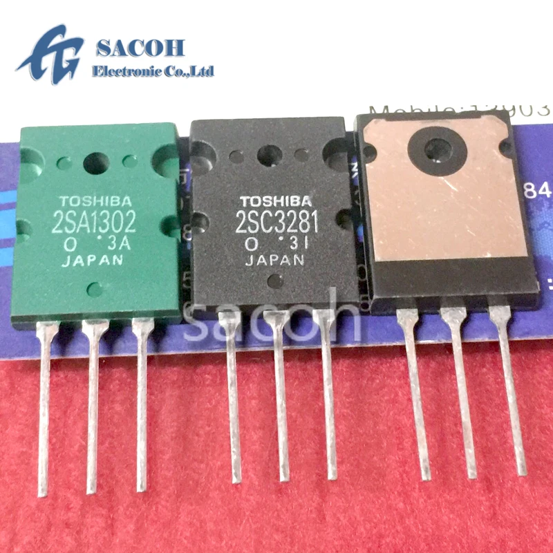 

New Original 5Pairs(10Pcs)/Lot 2SA1302 + 2SC3281 OR 2SA1301 + 2SC3280 TO-3PL 17A 200V 200W PNP + NPN Audio Power Transistors