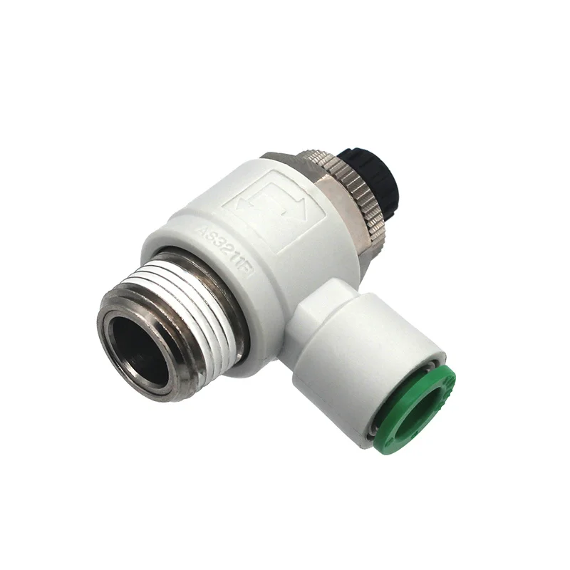 

AS1201F-M3,M5-03,04,06,23 AS1211F-M3,M5-03,04,06,23 YIYUN Speed Controller With One-Touch Fitting Valve Joint Connector AS serie