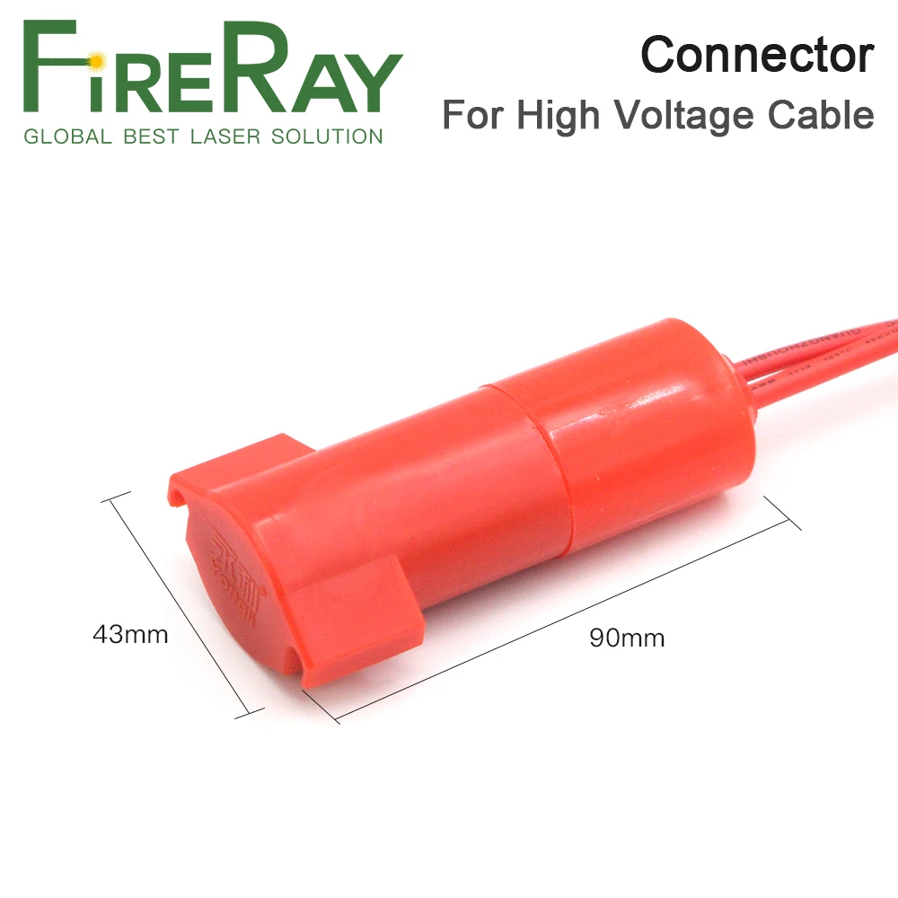 FireRay Yongli Male Female High Voltage Connector For Battery Helicopter DIY Laser Tube CO2 Cutting Machine