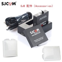 100% Original SJCAM SJ8 Series 1200mAh Battery Charger Dual Charger/Case for SJ8 Pro/SJ8 Plus/SJ8 Air Actioin Camera Accessories