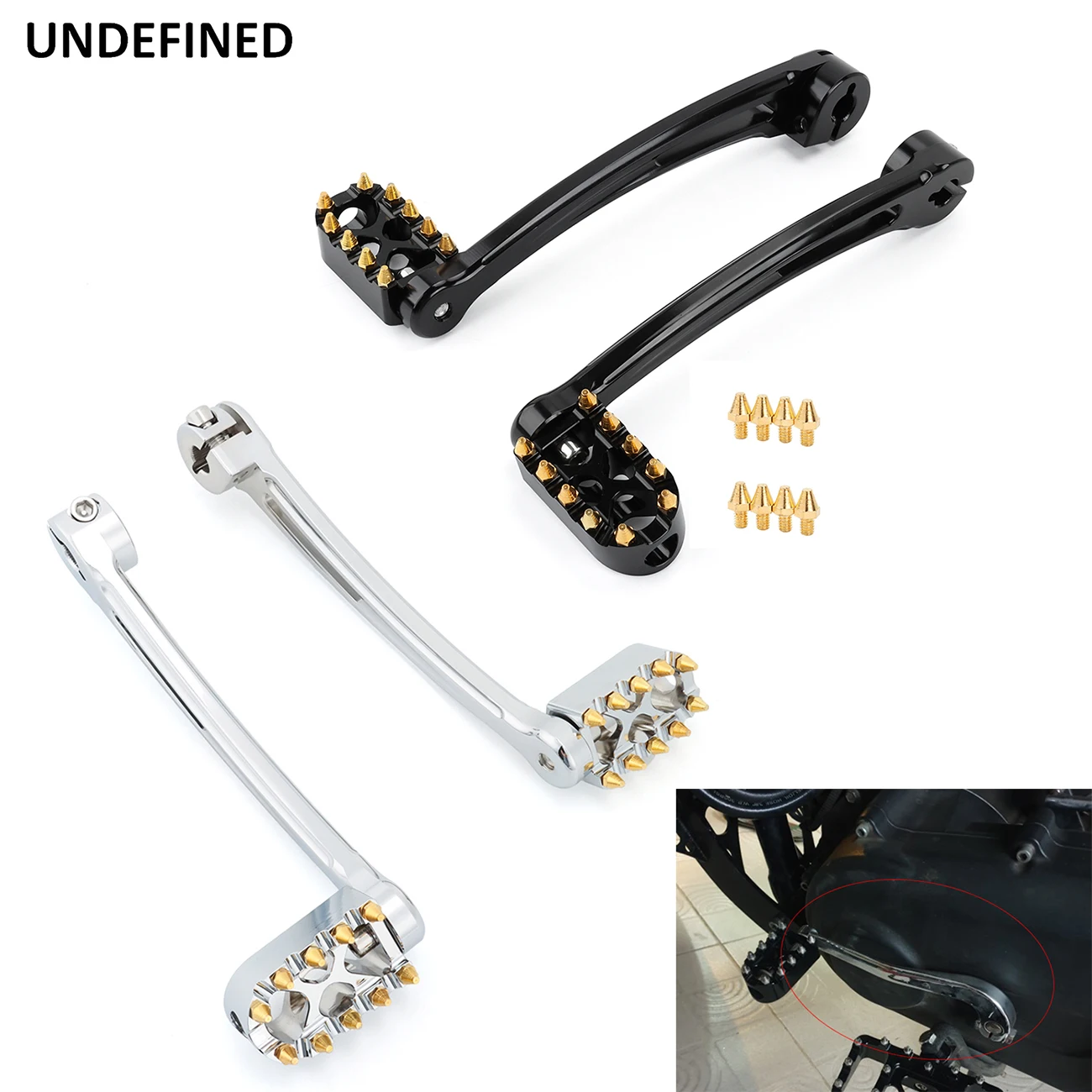 

Motorcycle MX Shift Lever Shifter Pegs Toe for Harley Touring Road King Street Glide Trike 2008-2021 Softail Fatboy FL 1986-2017