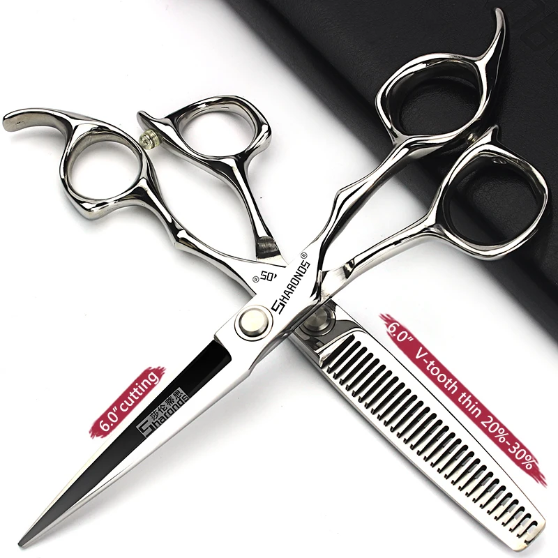 6\'\' Professional Barber Scissors Japan 440c Stainless Steel High Quality Hairdressing Shears Hair Salon  Haircut Household Set