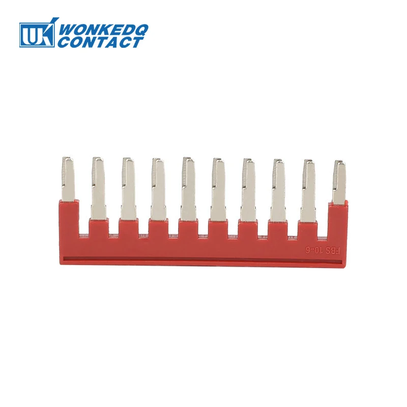 1Pc FBS 10-6 Jumper 2/3/4/5/10 Contacts PT4 ST4 Din Terminal Block Wire Connector Plug-In Bridge FBS2/FBS3/FBS4/FBS5-6 FBS10-6