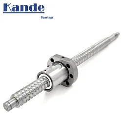 SFU1204 150 200 250 300 350 400 450 500 550 600mm C7 precision ball screw with 1204 flanged single ball nut BK / BF10 machining