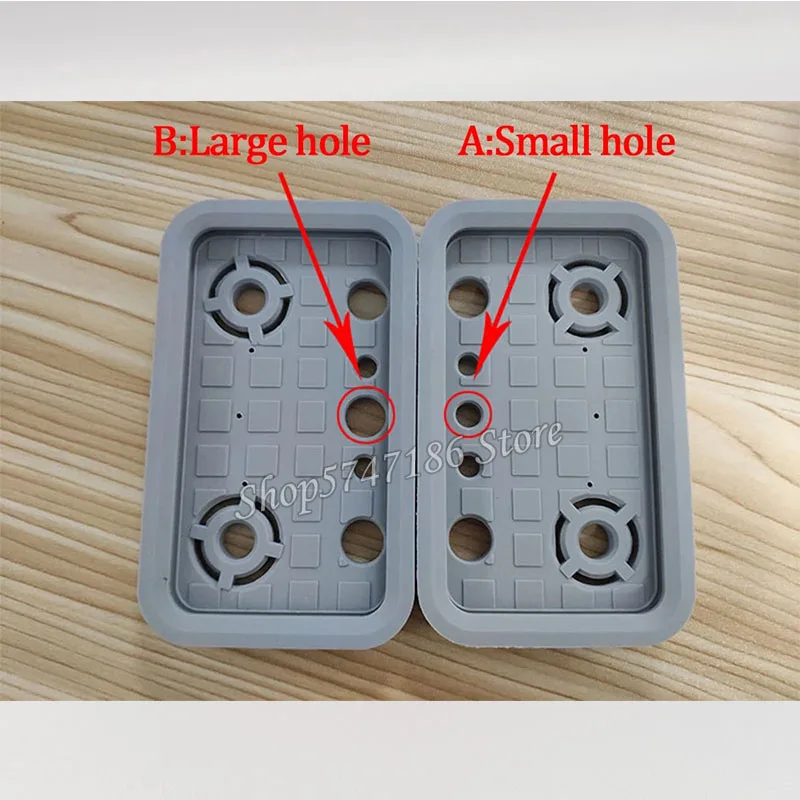 5 pz/lotto lavorazione CNC ventosa a cuore ventosa ventosa in gomma 125*75*17mm
