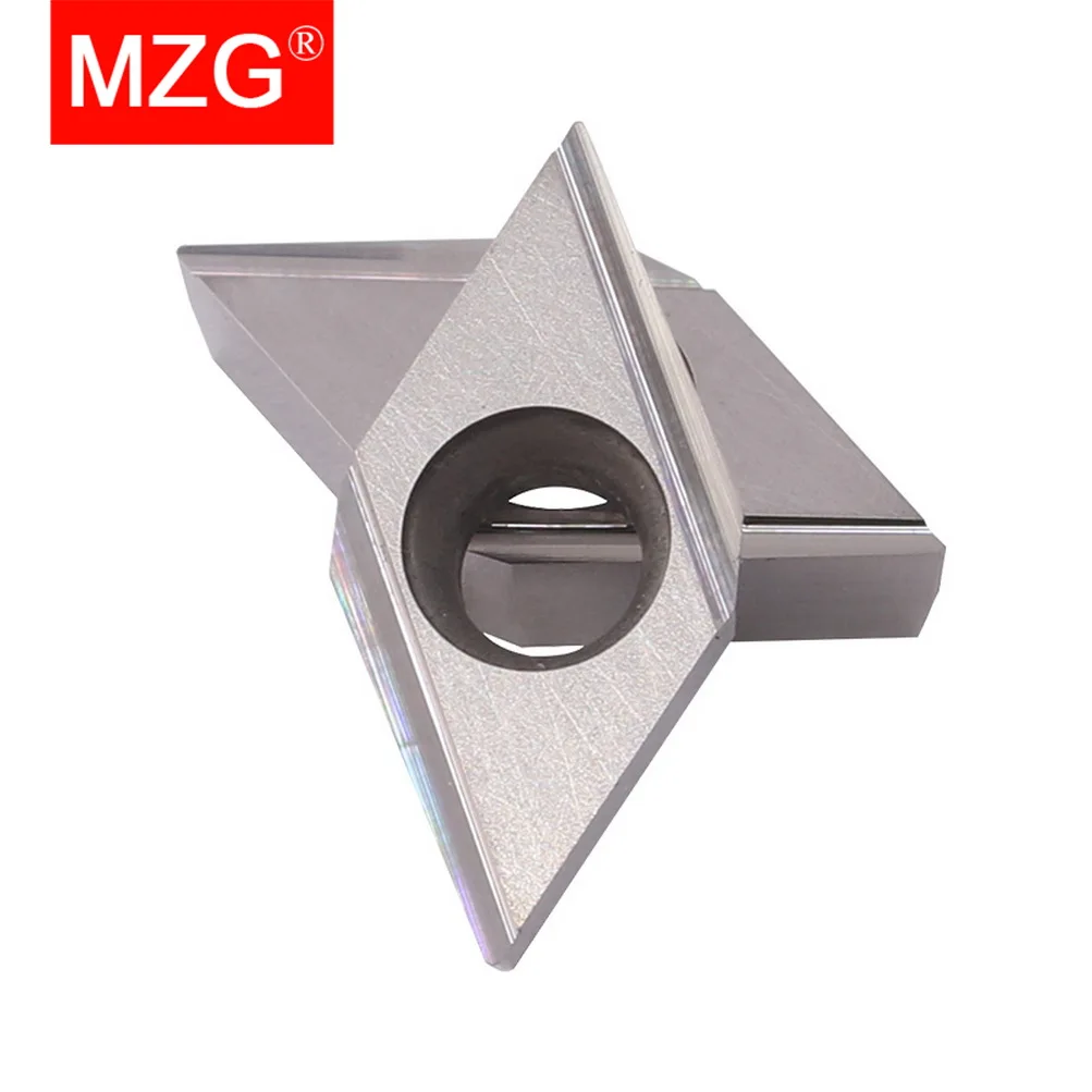 MZG 10PCS DCGT FL-J 11T3 0702 01 02 04 ZP15 CNC Lathe Steel Finish Turning Stainless Steel Machining Cermet Carbide Inserts