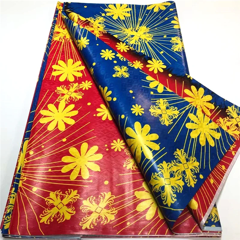 Ulifelace Bazin Riche 100% Autriche Cotton 2022 Dubai Lace High Quality Colorful Printing Bazin Perfume Damask Material BL485