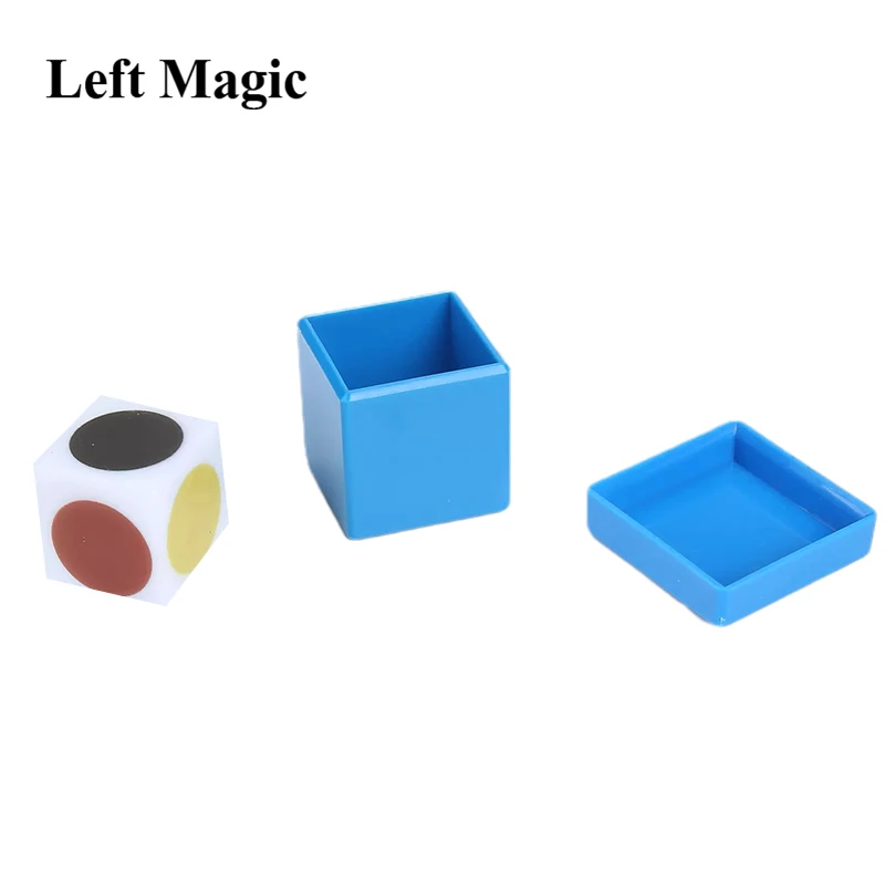 Eye Perspective Dice Box Magic Tricks Distinguish Color Through Sound Dice Close Up Street Magic Props Mentalism Funny Toys