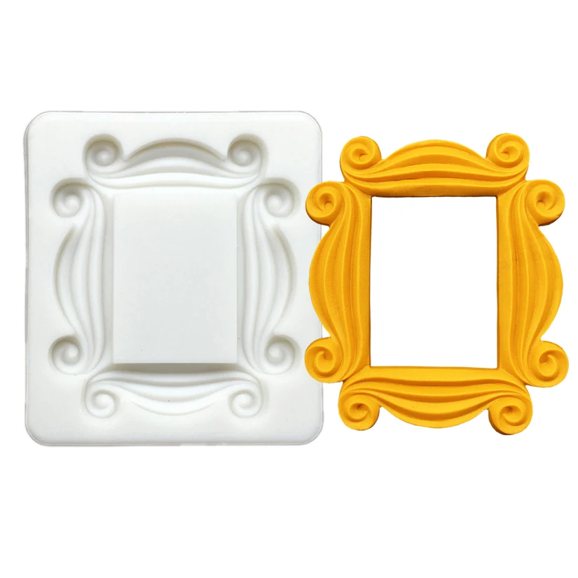 Photo Frame Shape Silicone Mold Sugarcraft Chocolate Cupcake Baking Mold Fondant Cake Decorating Tools