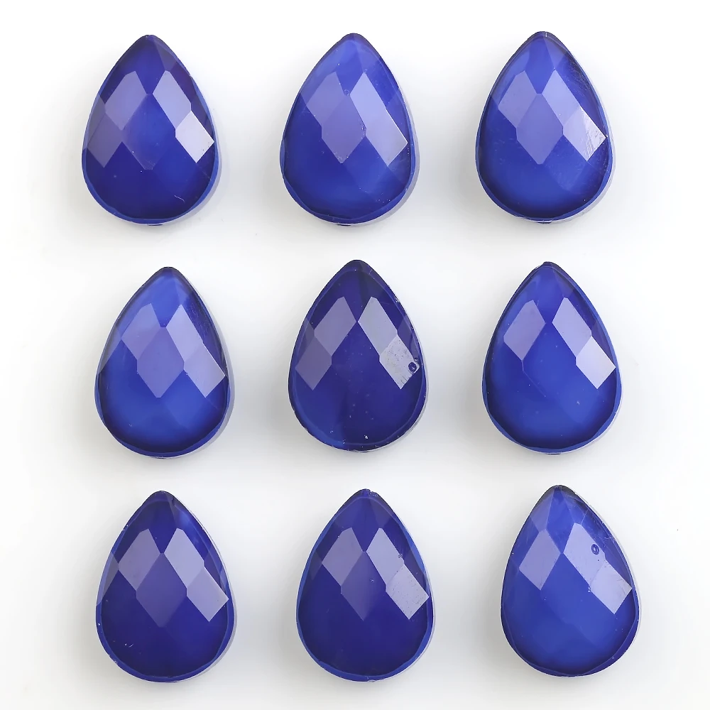 10pcs 13X18MM Austrian Crystal Drop Charms Jewelry Making Accessories Faceted Glass Teardrop Beads DIY Necklace Pendant