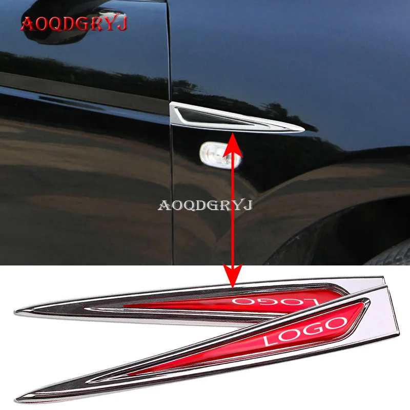 

For Honda Accord 2008-2012 Chrome Side Fender Emblem Accent Trim 1 Pair