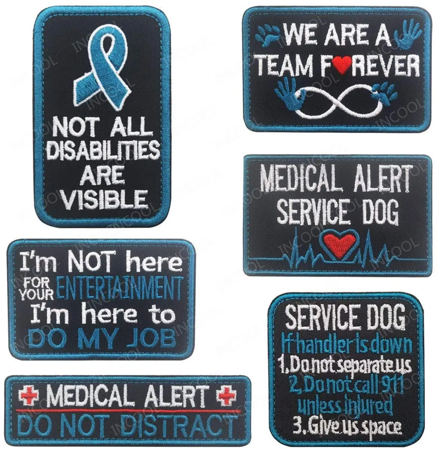 Parche bordado 3D EMT K9 servicio – Perro guías o trabajo táctico - imagen 4