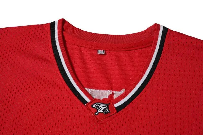 Zac Efron Troy Bolton East High School Wildcats nr 14 czerwony Retro koszulka koszykarska mężczyźni szyte haftowane koszulki sportowa koszula