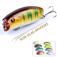 1pcs Topwater Poppers Artificial Hard Baits For Fishing Lures Floating Wobblers For Carp Pike Crankbaits Swimbait Fishing Tackle