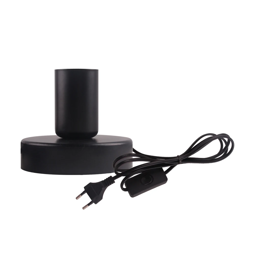 E27 Buchse Vintage Metall Tisch Lampe Basis Halter 220V EU Us-stecker Retro Nacht Lichter Schreibtisch Lampen für Schlafzimmer wohnzimmer Dekoration