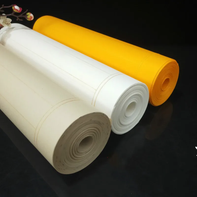 

Half-Ripe Xuan Paper Chinese Rice Paper for Small Regular Script Calligraphy Creation 50m Chinese Rolling Rice Paper with Grids