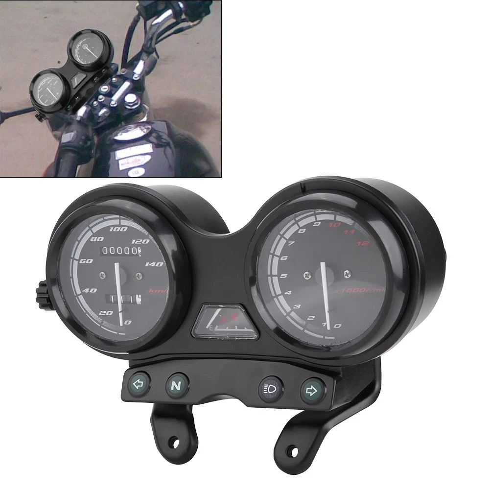 Motocicleta Tacômetro Velocímetro, Moto Tacho Medidor, Caixa de relógio, Yamaha YBR 125 2005-2009 Edição DC12V, Novo