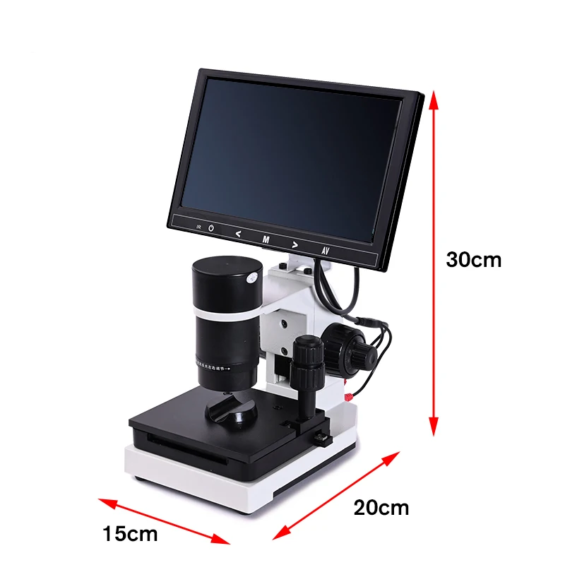 500X and below monocular digital microscope blood microcirculation + 7“ or 9” color LCD monitor