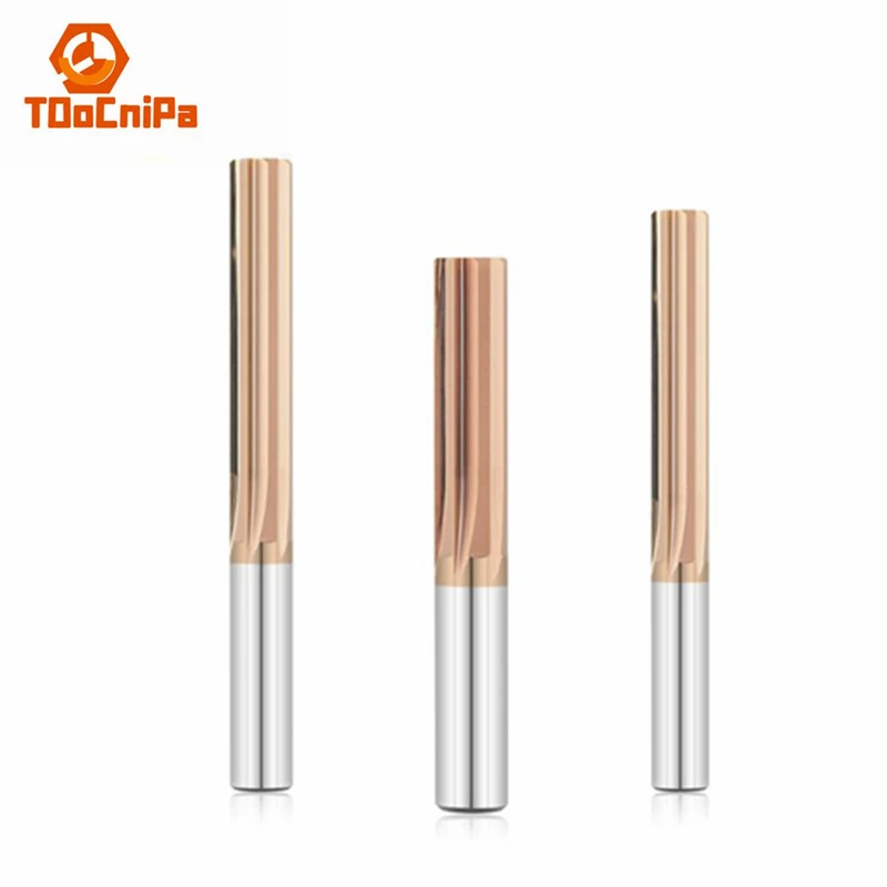 Reamer Straight Slot Reamer 2/3/4/5/6/8/10/12/20mm H7 Solid Carbide Coated Reamer