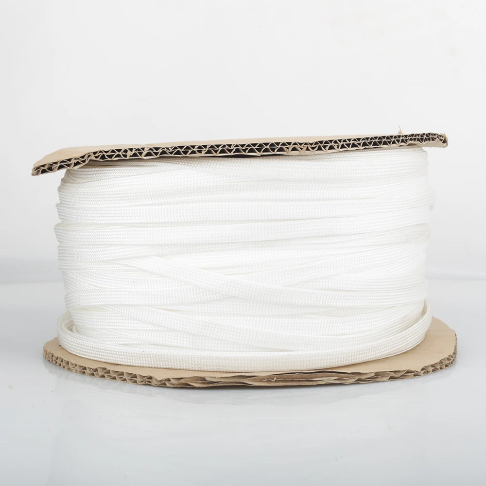 5M XW66 Pure White soft cotton Nylon Cable Sleeves RCA XLR Interconnect Braided Cable Sleeve HI-End HIFI Cable Sleeve Cover