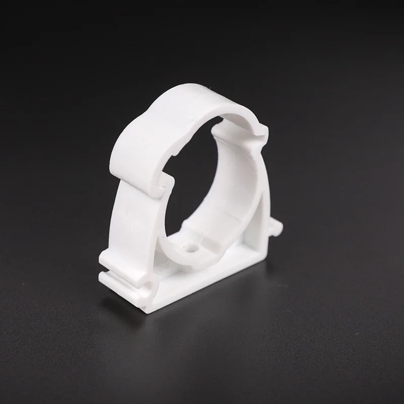 10pcs White Plastic PPR U Clamp Holder for Water Pipe Tube Diameter 16mm 20mm 25mm 32mm 40mm 50mm Pipe Clamp Wholesale