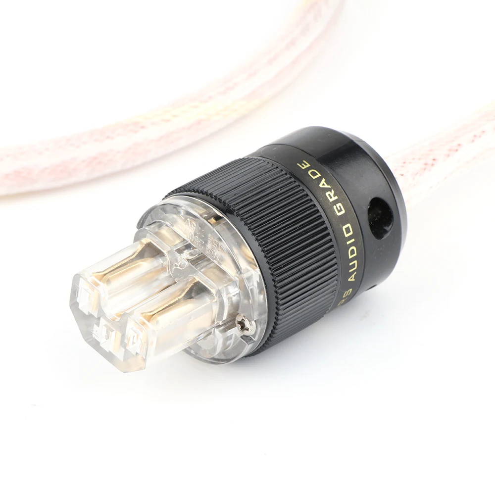 12TC Schuko Mains Power EU Schuko สายไฟต่อสายไฟ AC HIFI 24K Gold Plated EU Power ปลั๊ก