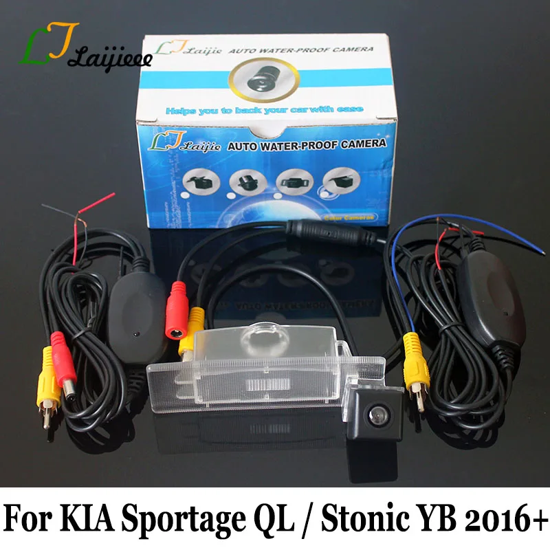 

For KIA Sportage QL Stonic YB 2016~2019 Wireless Auto Parking Camera / RCA AUX Interface HD CCD Night Vision Car Rearview Camera