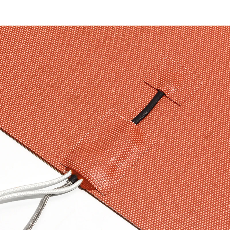 500*200-400mm Wire-wound Almofada De Aquecimento da Borracha 3 3M Auto-adesiva-K Termopar tipo 800W-1600W