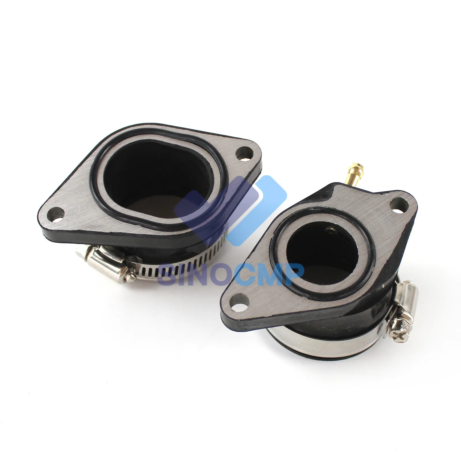 2PCS Intake Manifold Carburetor Boots L & R for Raptor 660 660r 2001-2005 5LP-13586-01-00 5LP-13596-01-00