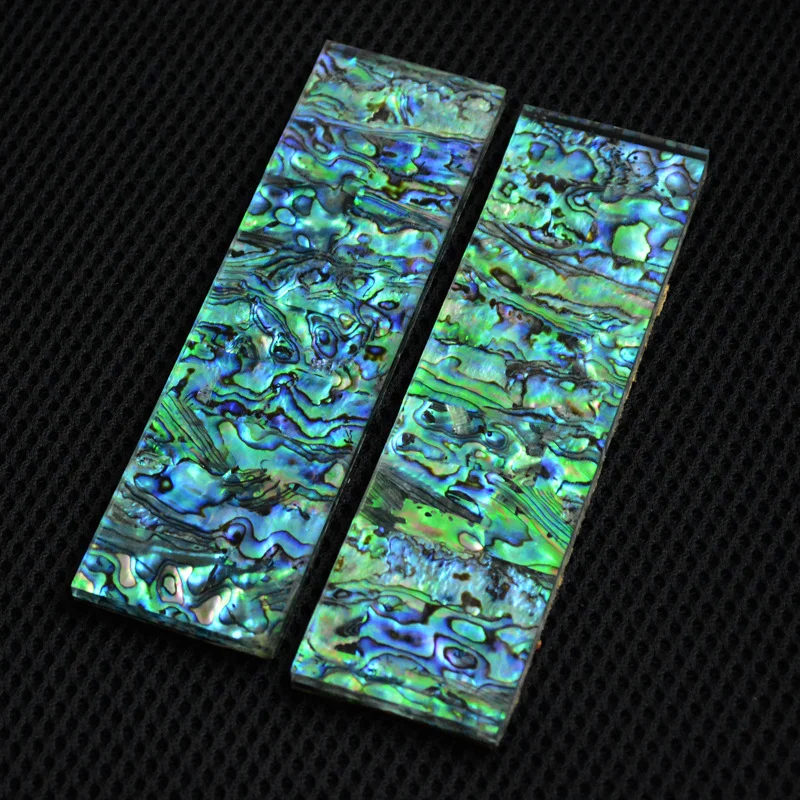 

2pcs Acrylic Colored Abalone Shell Knife Handle DIY Making Material Pocket Folding Knives Grip Scale Patches New Zealand Natural