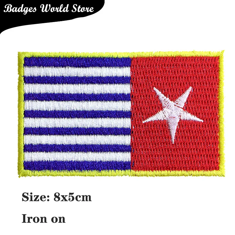 American National Flags Cartoon Icon Embroidered Iron on Patches for Clothing DIY Stickers Custom Badges on the Backpack