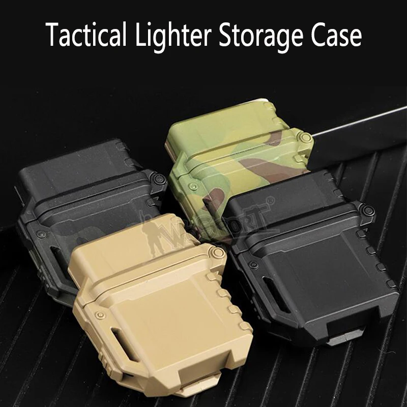 Tactical Lighter Storage Case Universal Portable Box Container Organizer Holder Box Lighter Holder For Zippo Inner Tank