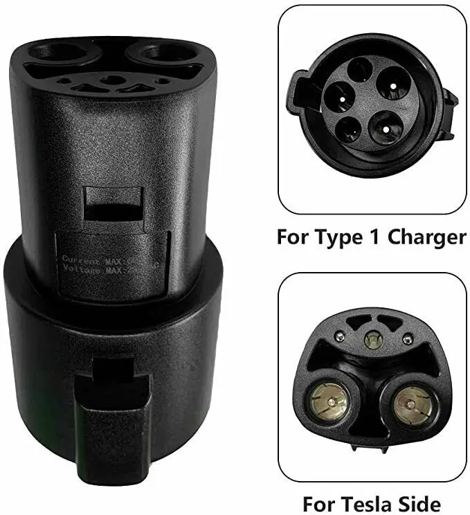 SaeJ 1772 To Tesla Adapter  T2-T1 Adapter Type 2 To Type 1 EV Charger Adapter 32A AC Electrical Plug EVSE Charging Connector