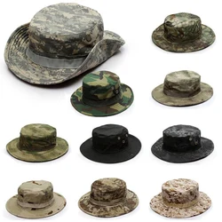 Outdoor Camouflage Bonnie Army Cap Men Military Hat Quick Dry Sun Bucket Cap Tactical Fishing Hat For Camping Hiking Accessories