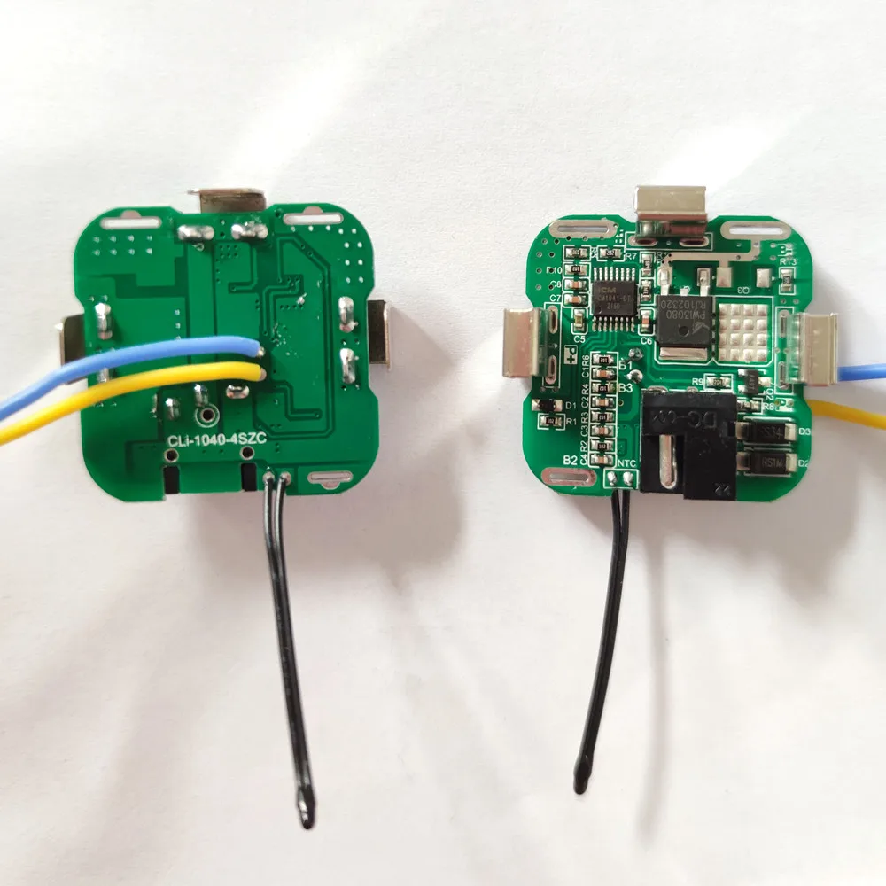 4s 20A Bms płytka drukowana PCBA 3.7V 18650 bateria ze złącze DC do ręcznej wiertarki elektrycznej 16.8v