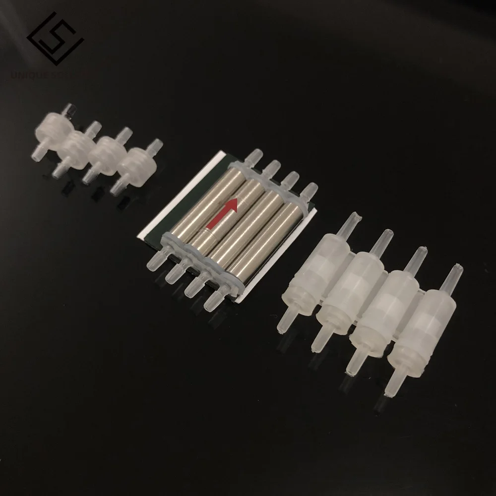 CISS Ink  Connector One Way Valve for CISS  Connector One Way Valve for Bulk Ink System 4 color White Transparent