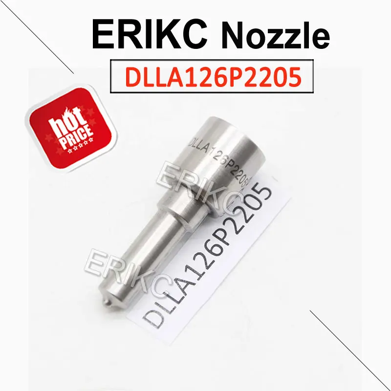 ERIKC DLLA 126 P 2205 0445120253 Common Rail Fuel Jet Nozzle Assy DLLA126P2205 Diesel Injection Nozzle 0433172205 For Bosch