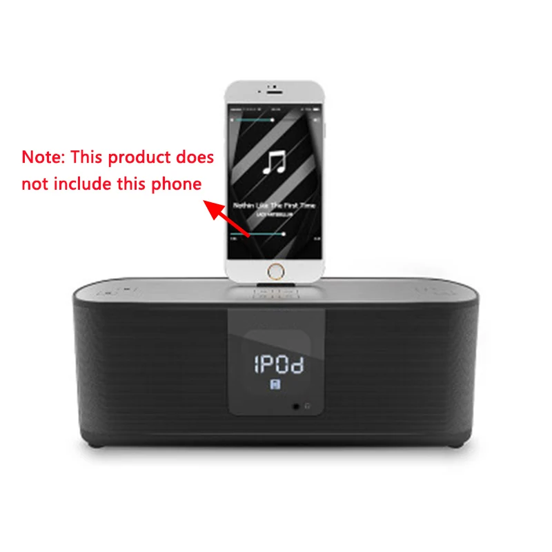 

Audio base mobile phone charging bluetooth speaker DS30 FM radio clock convenient speaker can bring good sound 220V